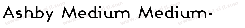 Ashby Medium Medium字体转换